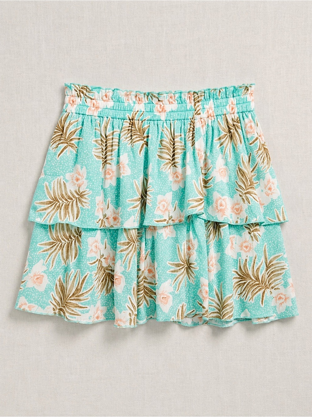 Body Glove Sally Skirt Crystal Wahine Floral Aqua Blue